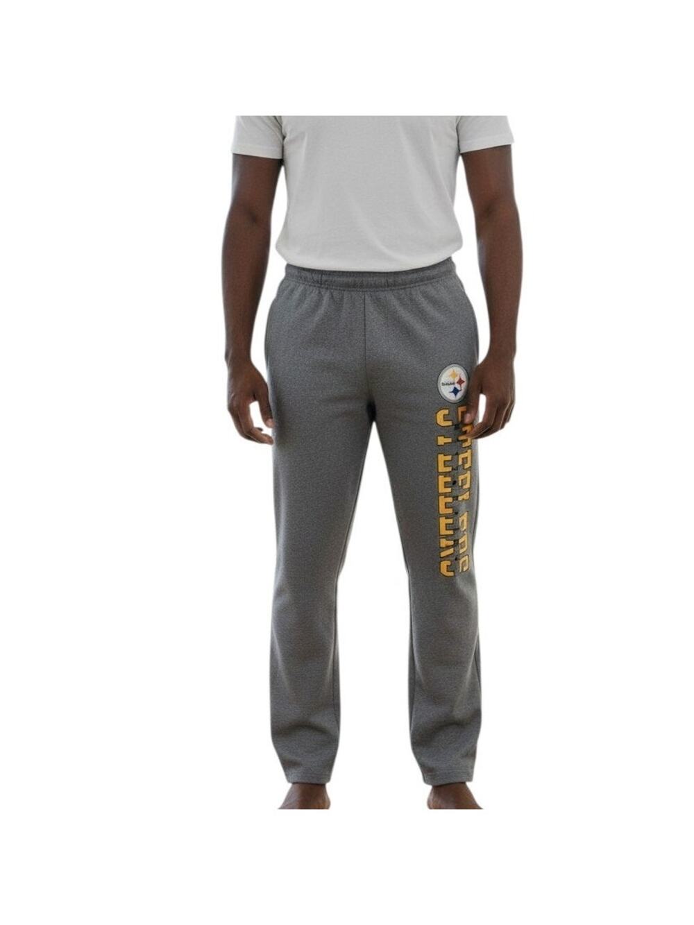 NFL Team Apparel Pittsburg Steelers Men's Sleepwear, Gray, Sz M, New with Tags